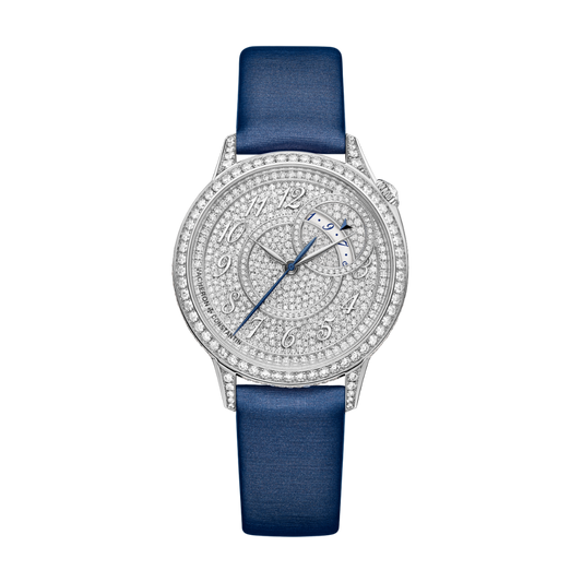 Vacheron Constantin Égérie self-winding 35 mm with Diamonds Dial White Gold Satin Strap 4606F/000G-B649