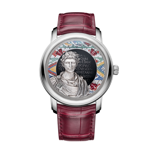 Vacheron Constantin Métiers d'Art Tribute to great civilisations - Buste d'Auguste 42 mm Silver Dial White Gold   Leather Strap 7620A/000G-B929