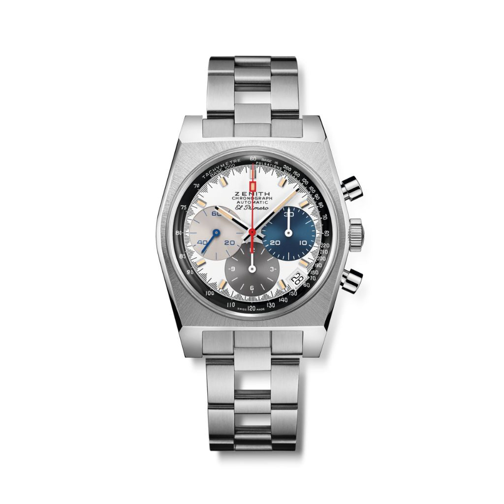 Zenith CHRONOMASTER REVIVAL EL PRIMERO A3817 37 mm White Dial Stainless Steel Bracelet 03.A384.400/3817.M3817