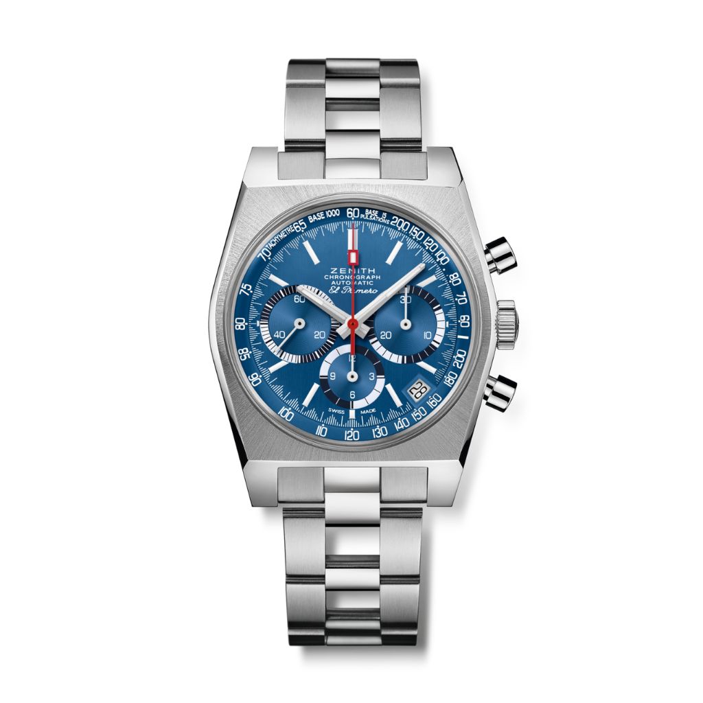 Zenith CHRONOMASTER REVIVAL EL PRIMERO A3818 "AIRWEIGHT COVER GIRL" 37 mm Blue Dial Brushed Titanium Bracelet 95.A3818.400/51.M3818