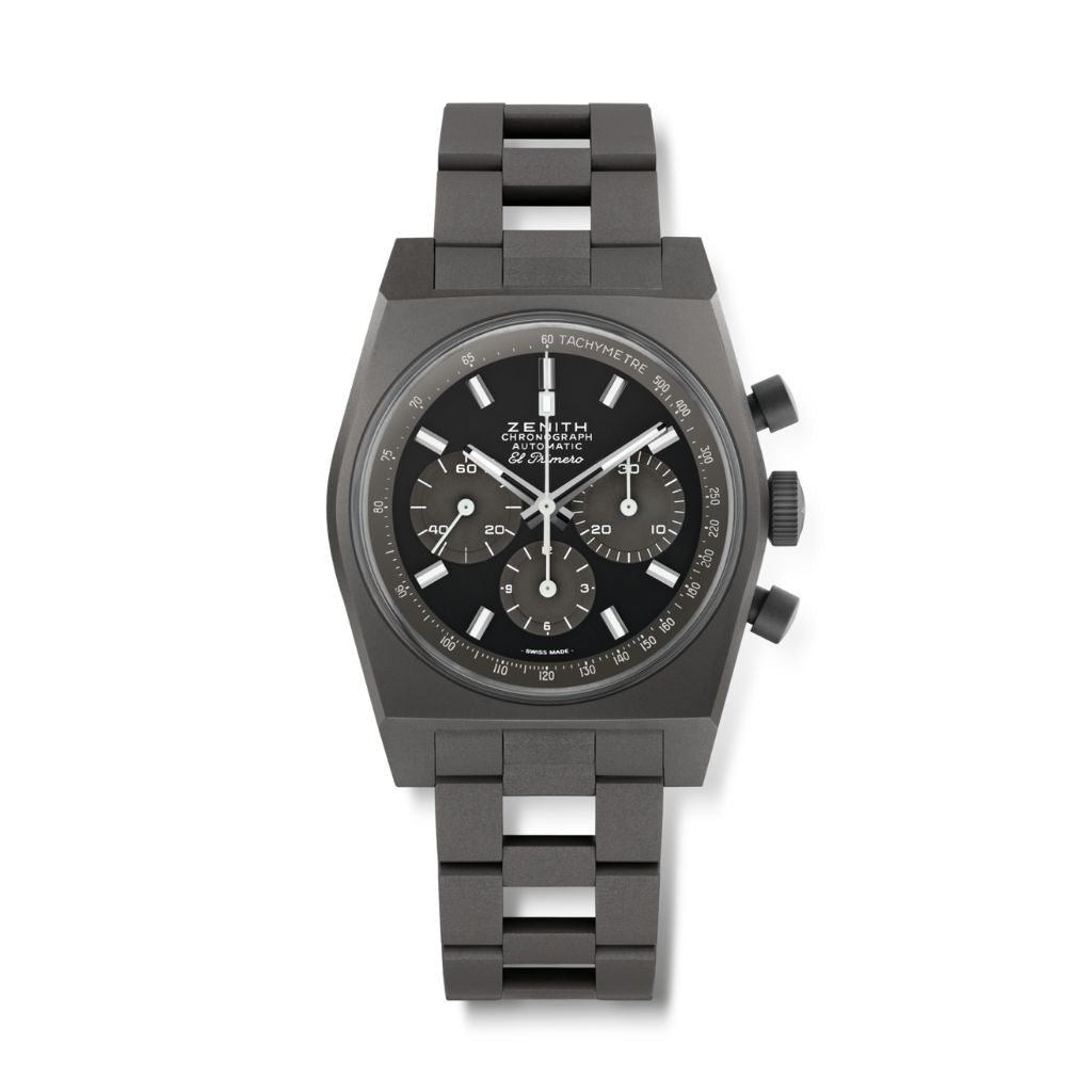 Zenith CHRONOMASTER REVIVAL SHADOW 37 mm Black Dial Titanium Bracelet 97.T384.4061/21.M384