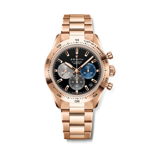 Zenith CHRONOMASTER SPORT 41 mm Black Dial 18k Rose Gold Bracelet 18.3101.3600/21.M3100