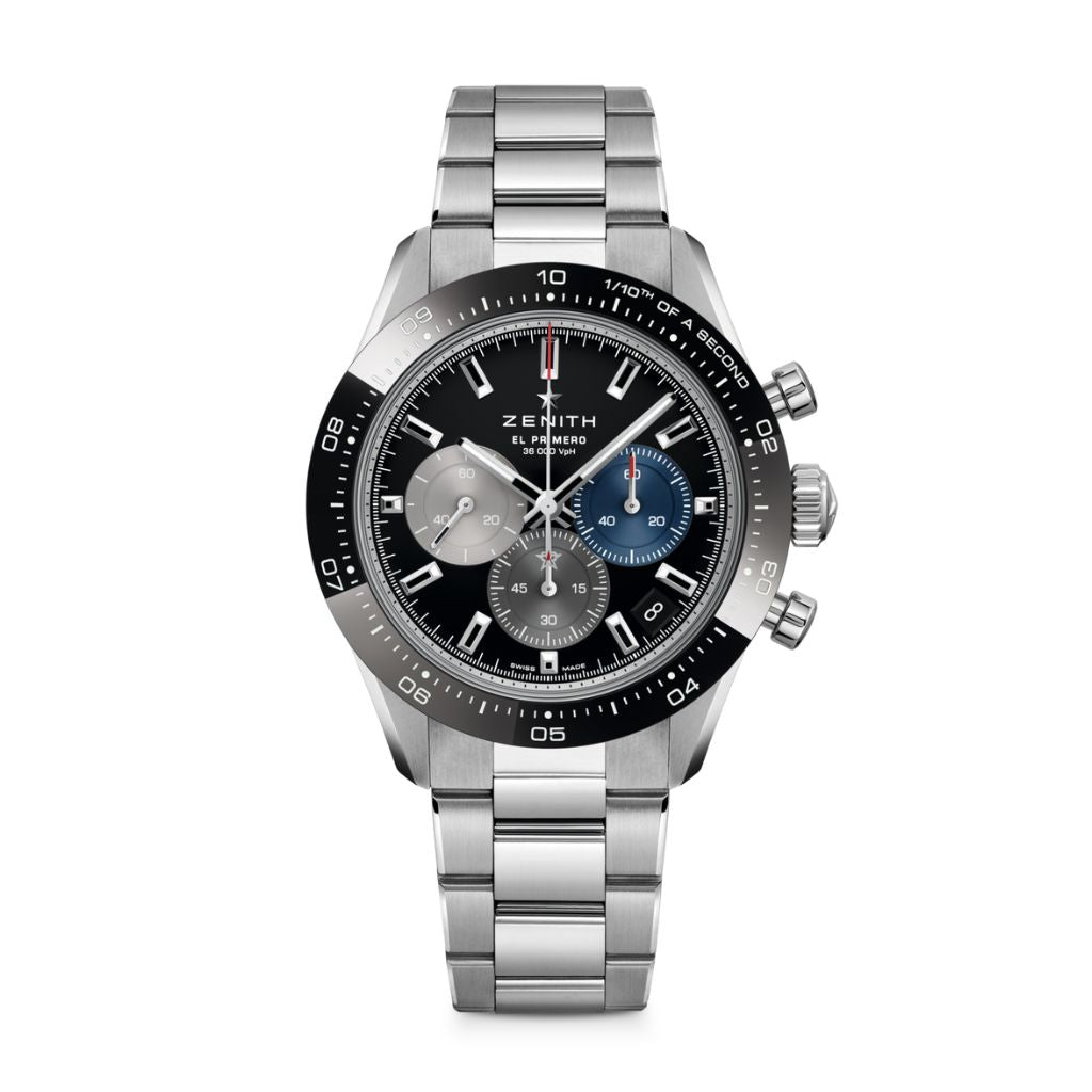Zenith CHRONOMASTER SPORT 41 mm Black Dial Stainless Steel with Black Ceramic Bracelet 03.3100.3600/21.M3100