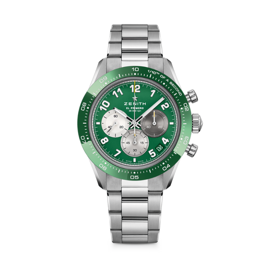 Zenith CHRONOMASTER SPORT 41 mm Green Dial Stainless Steel Bracelet 03.3117.3600/56.M3100