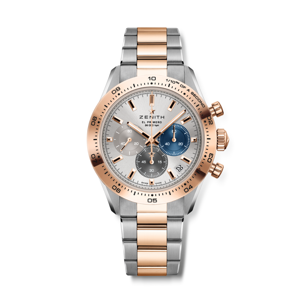 Zenith CHRONOMASTER SPORT 41 mm Silver Dial 18K Rose Gold And Stainless Steel Bracelet 51.3100.3600/69.M3100