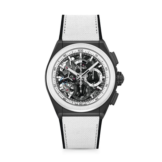 Zenith DEFY 21 44 mm Black Dial Ceramic Rubber Strap 49.9007.9004/11.R923