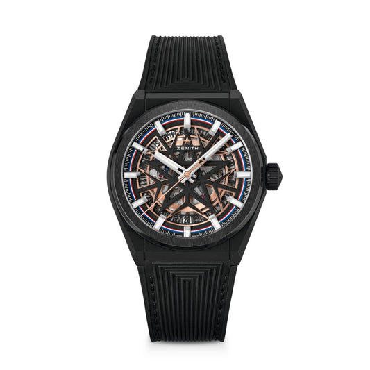 Zenith DEFY Classic Skeleton Fusalp 41 mm Black Dial Black Ceramic Rubber Strap 49.9000.670-1/22.R797