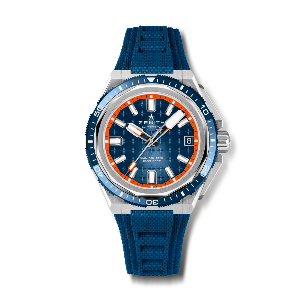Zenith DEFY EXTREME DIVER 42.5 mm Blue Dial Brushed Titanium Fabric Strap 95.9601.3620/51.I301