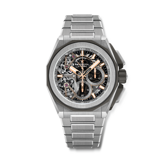 Zenith DEFY EXTREME DOUBLE TOURBILLON 45 mm Black Dial Brushed Titanium Bracelet 95.9100.9020/78.I001