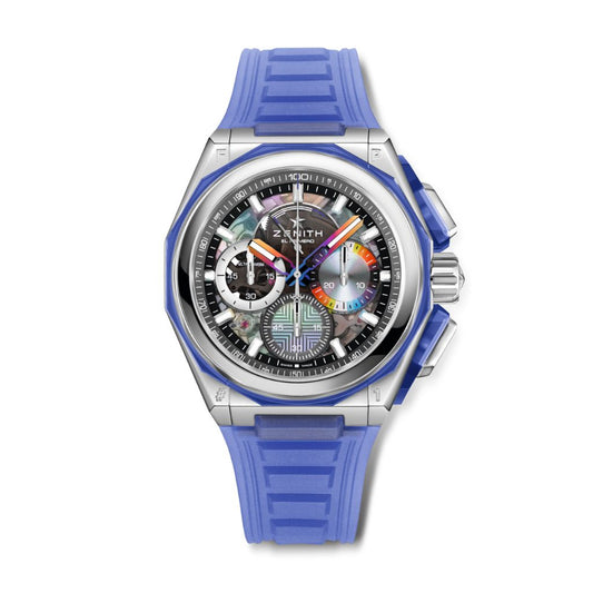 Zenith DEFY EXTREME FELIPE PANTONE EDITION 45 mm Black Dial Polished Stainless Steel Rubber Strap 03.9100.9004/49.I210