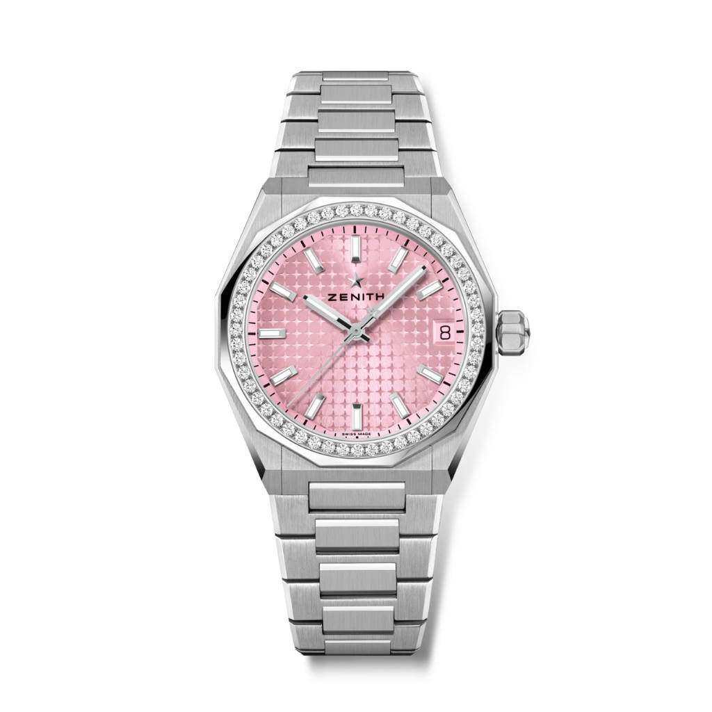 Zenith DEFY SKYLINE 36 mm Pink Dial with Diamonds Stainless Steel Bracelet 16.9400.670/18.I001