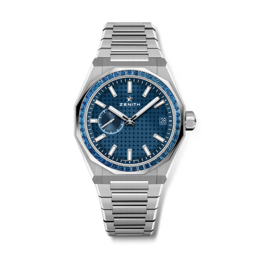 Zenith DEFY Skyline Sapphire 41 mm Blue Dial with Diamonds Stainless Steel Bracelet 16.9300.3620/51.I001