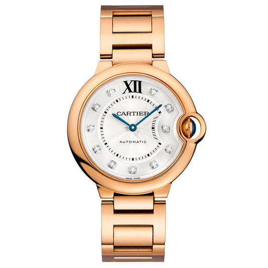 Cartier Ballon Bleu De Cartier 36mm WE902026 Silver Diamond Dial
