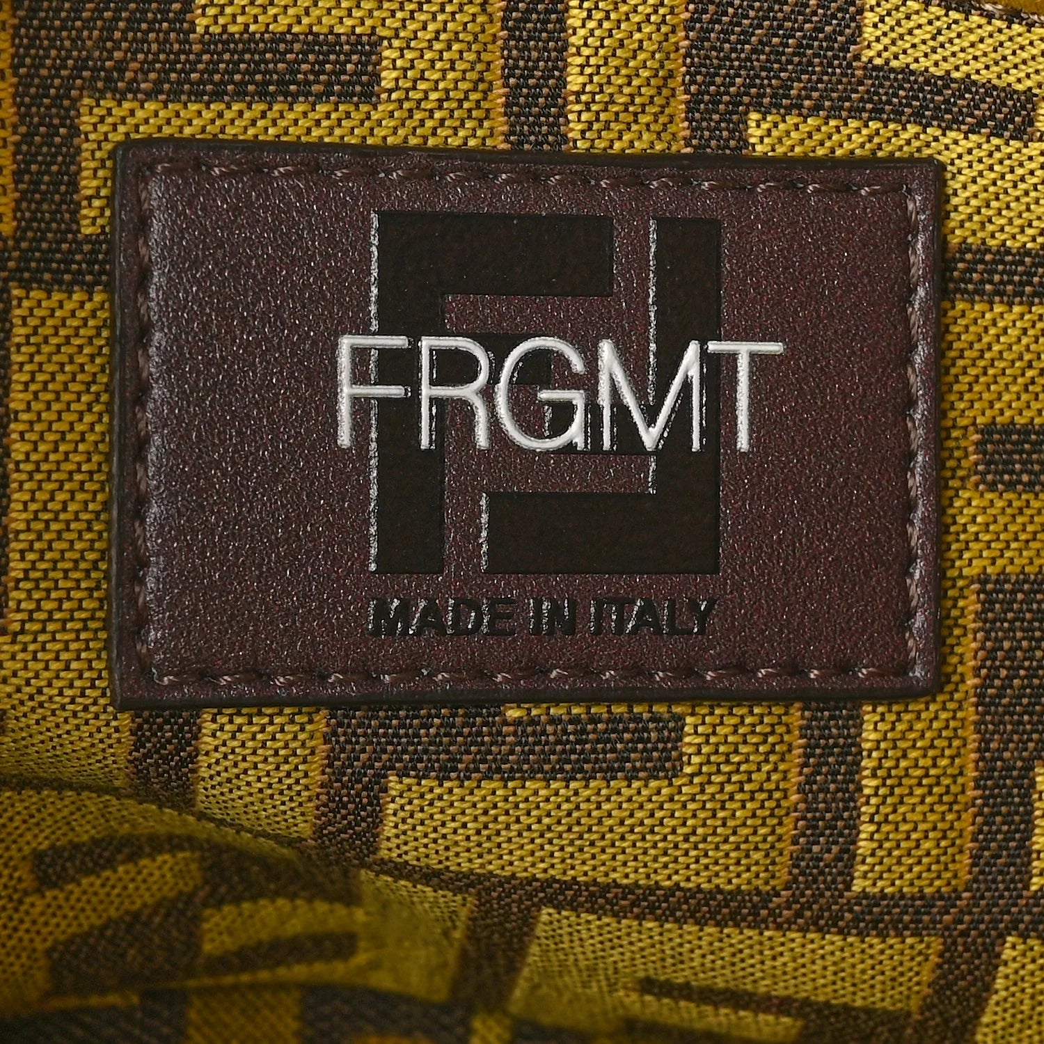 X FRGMT Woven Fabric Jacquard FF Embroidered Baguette Mimosa