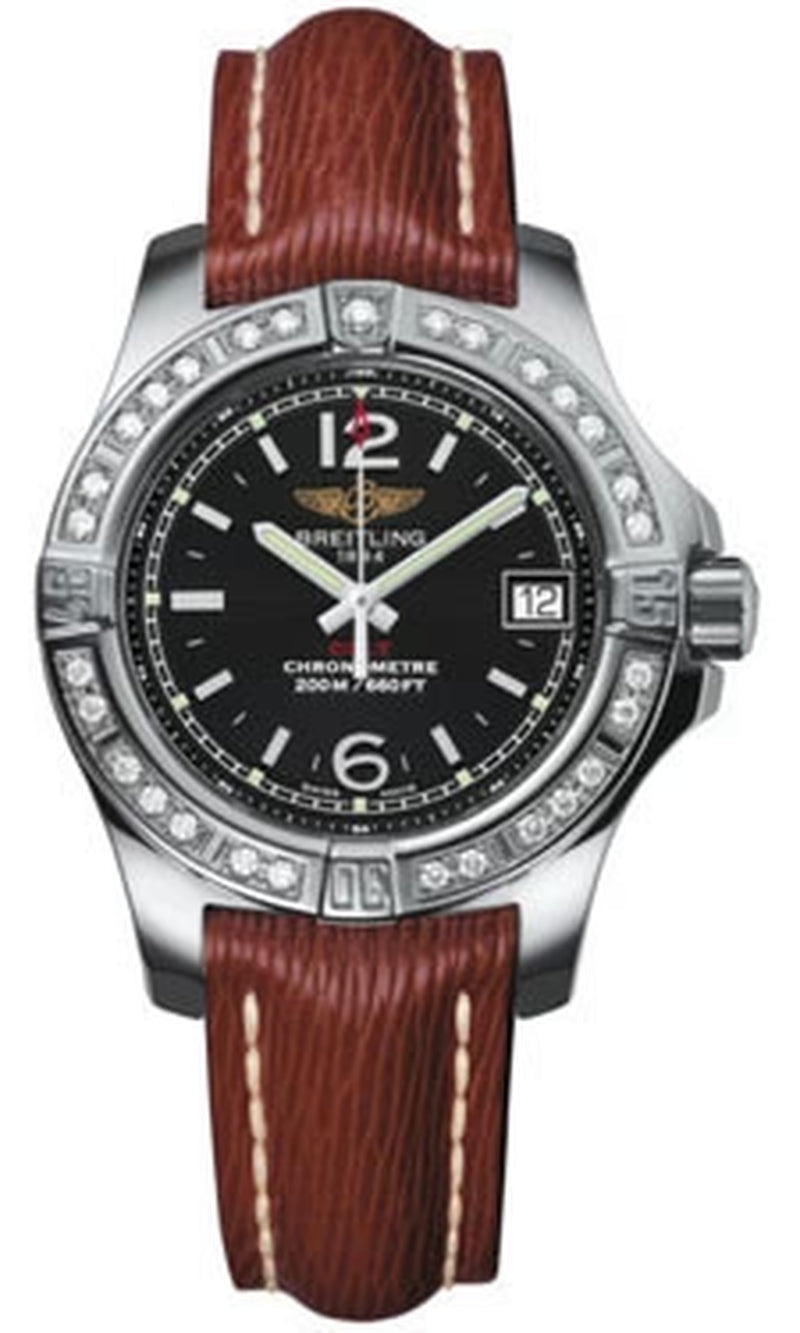 '- Colt Lady Diamond Bezel - Sahara Leather Strap