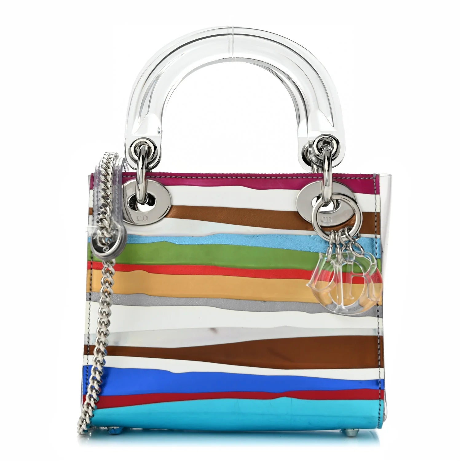 X WANG GUANGLE Technical Fabric Acrylic PVC Mini Lady Dior Multicolor