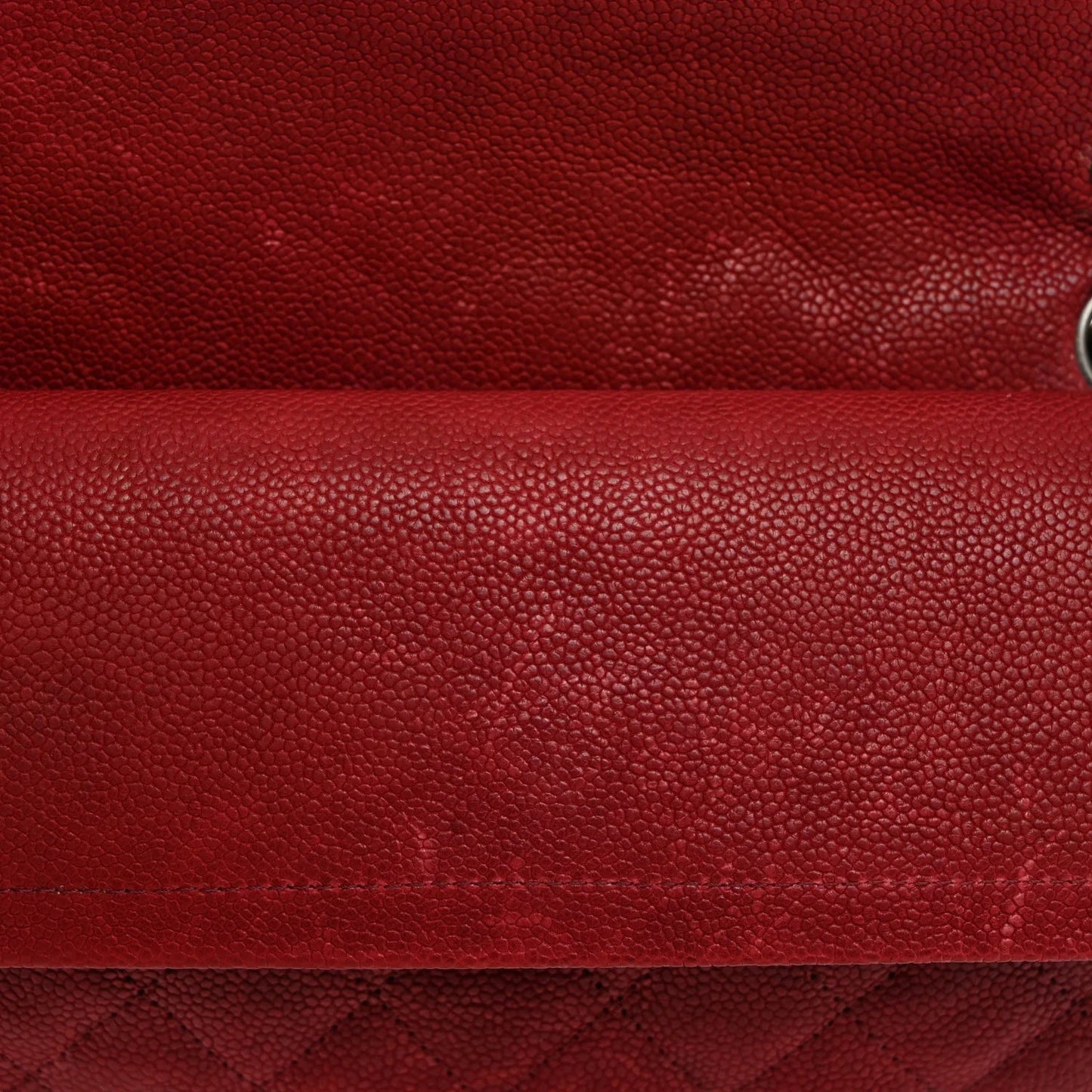 Washed Caviar Quilted 2.55 Reissue 225 Bijoux Chain Flap Red