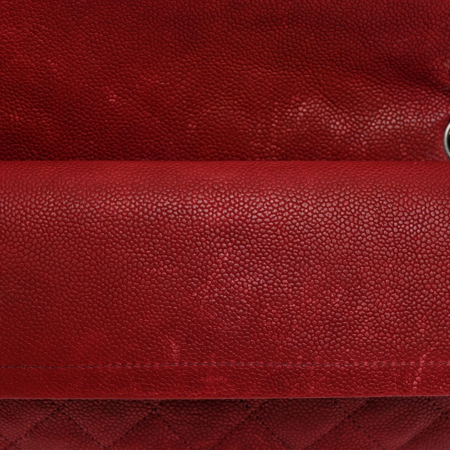 Washed Caviar Quilted 2.55 Reissue 225 Bijoux Chain Flap Red