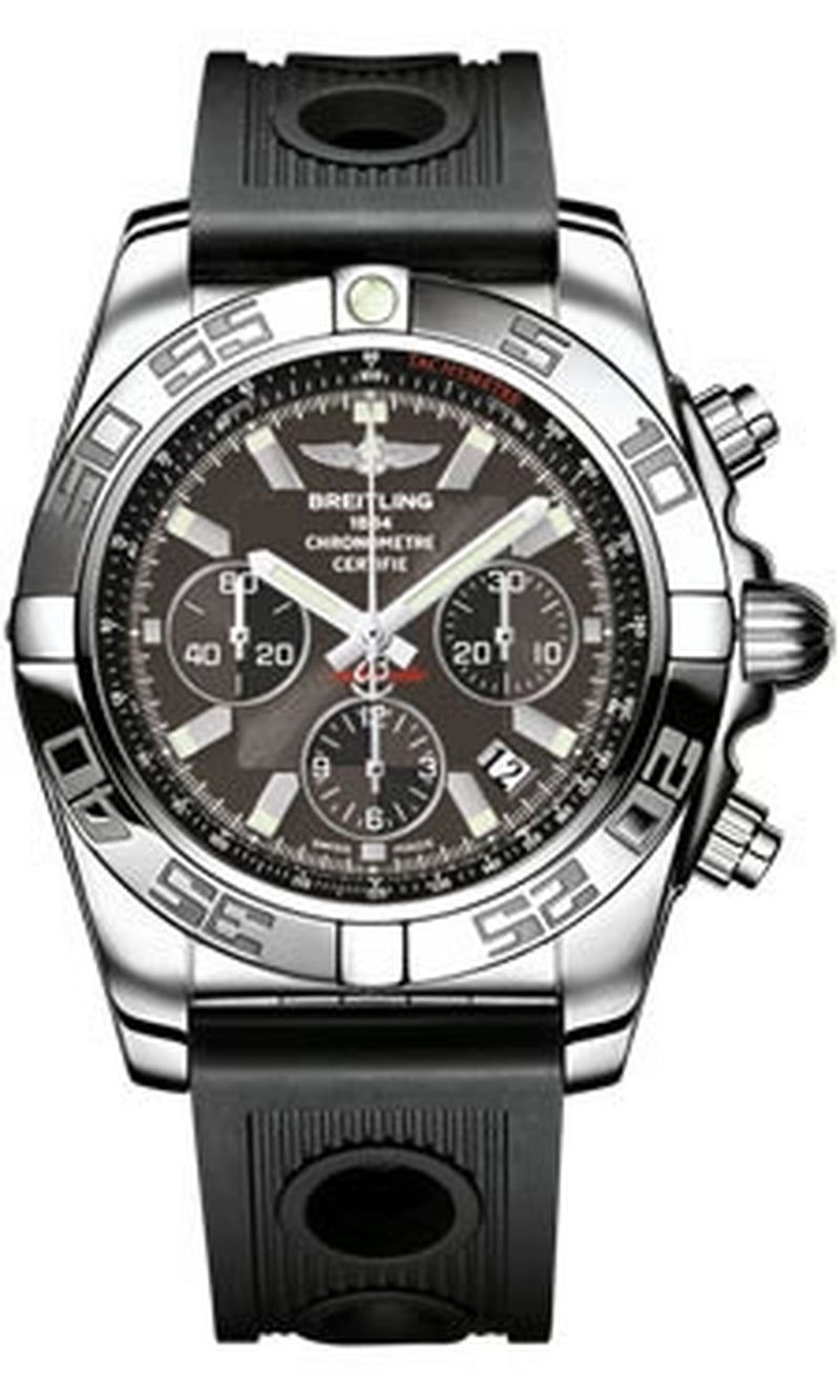 '- Chronomat 44 Steel Polished Bezel - Ocean Racer Strap
