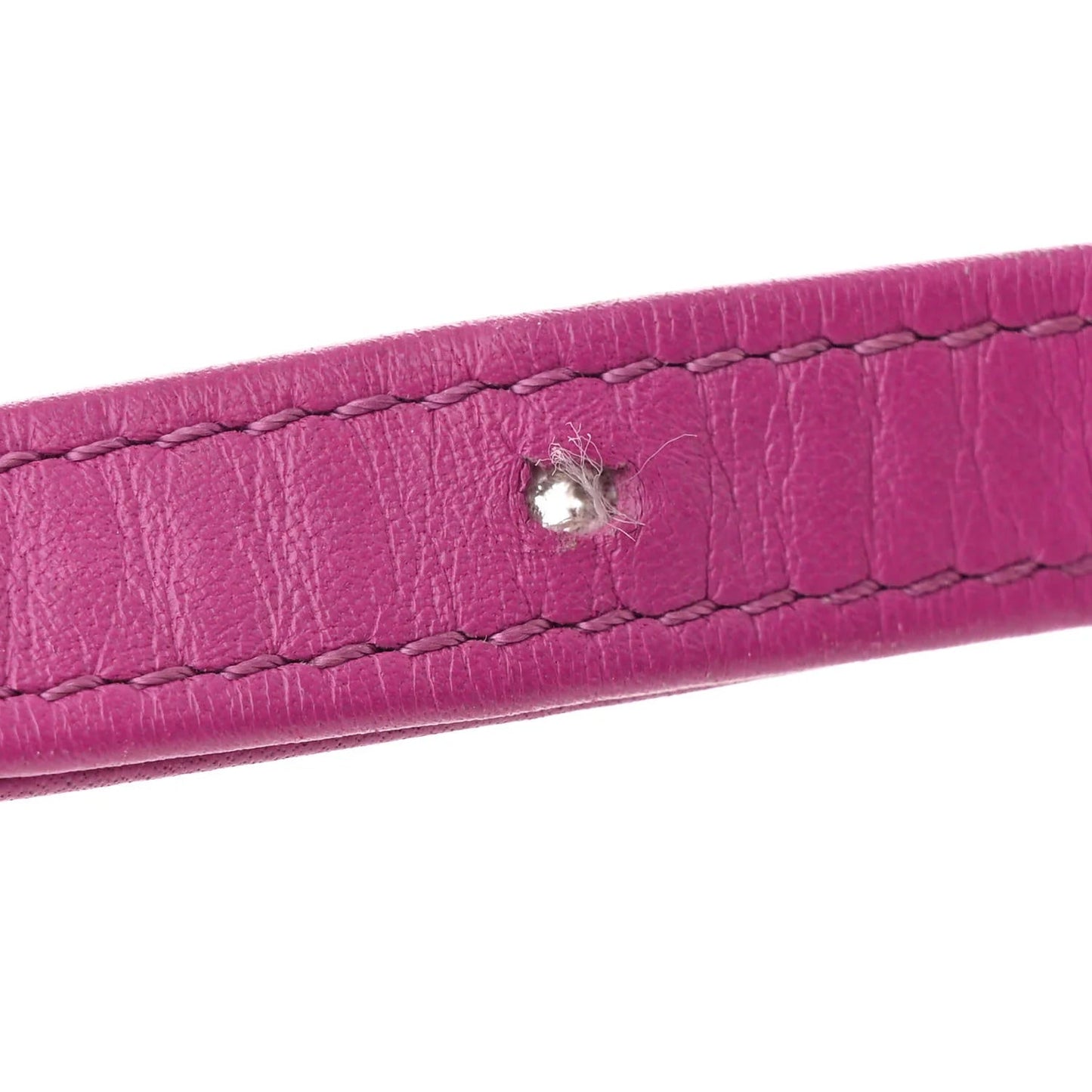 Wool Tweed Giant Logo Waist Bag Magenta