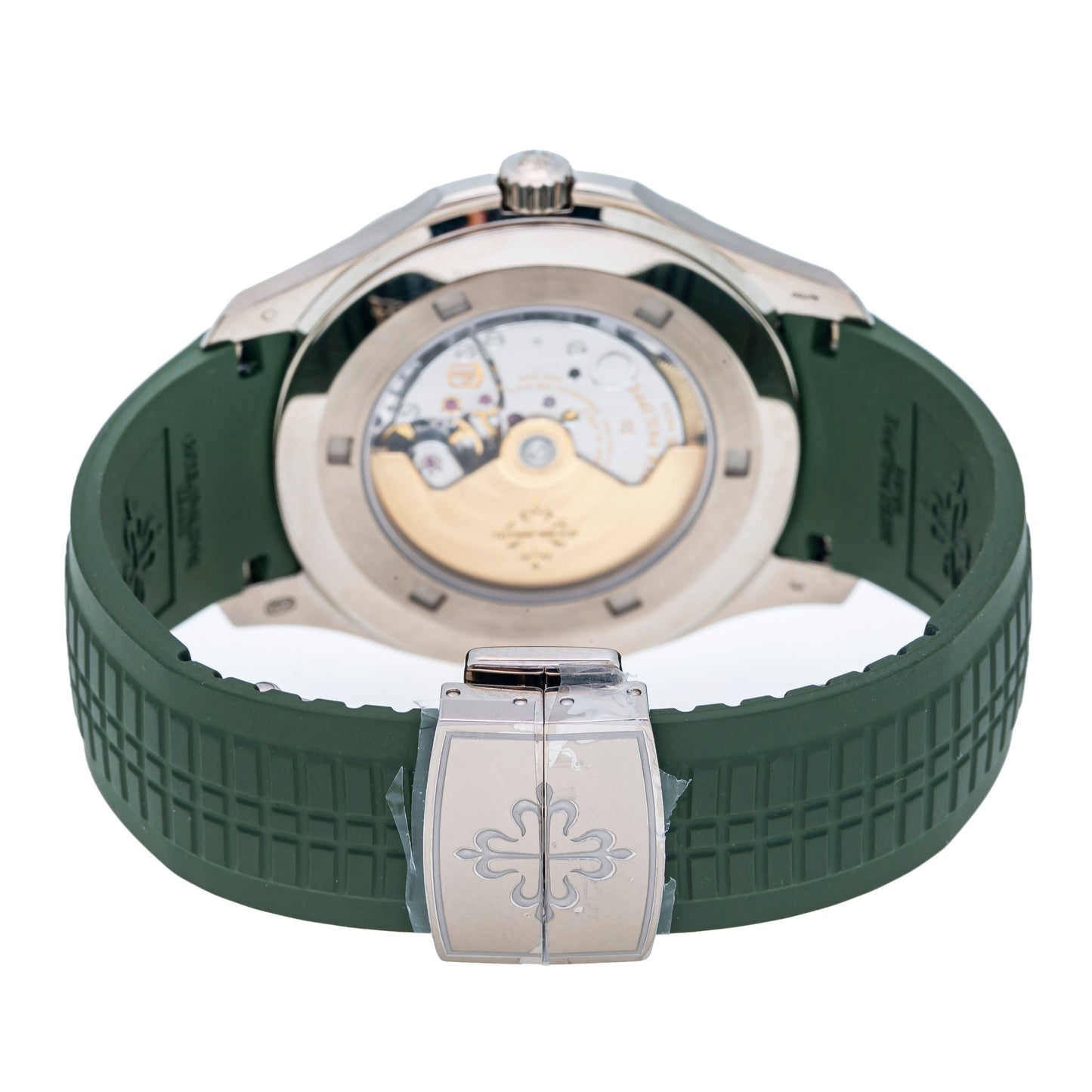Patek Philippe Aquanaut - White Gold - Khaki Green Embossed Dial (Ref# 5168G-010)