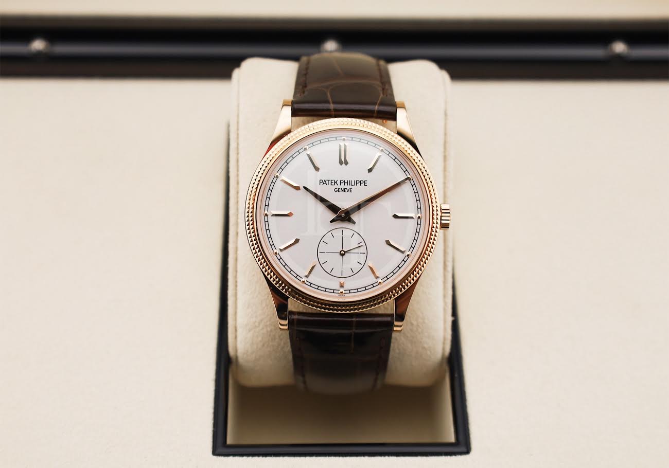 Patek Philippe Calatrava "Clous de Paris" Rose Gold Hobnail BezelSilver Dial - 6119R-001