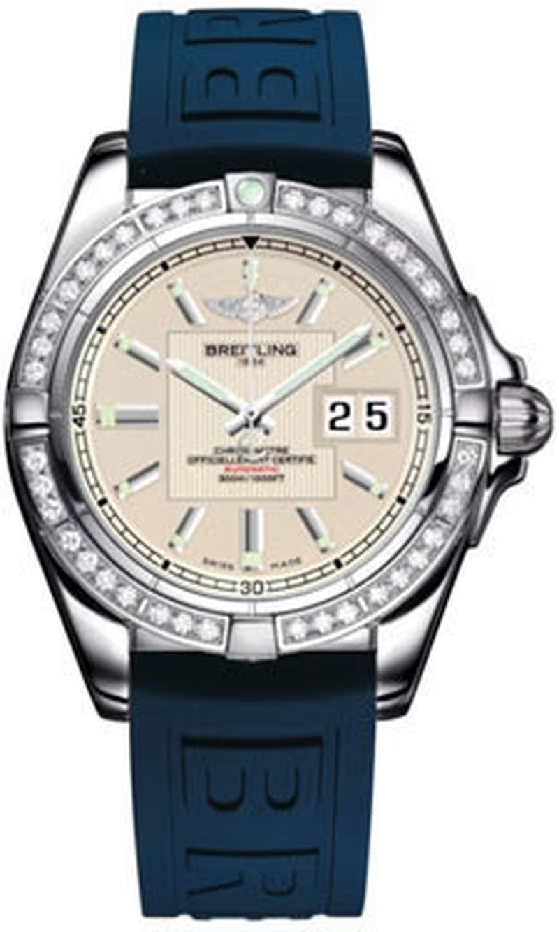 '- Galactic 41 Stainless Steel - Diamond Bezel - Diver Pro III Strap