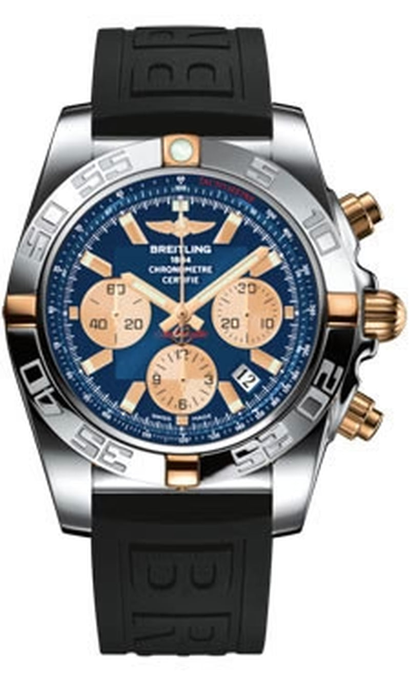 '- Chronomat 44 Two-Tone Polished Bezel - Diver Pro III Strap