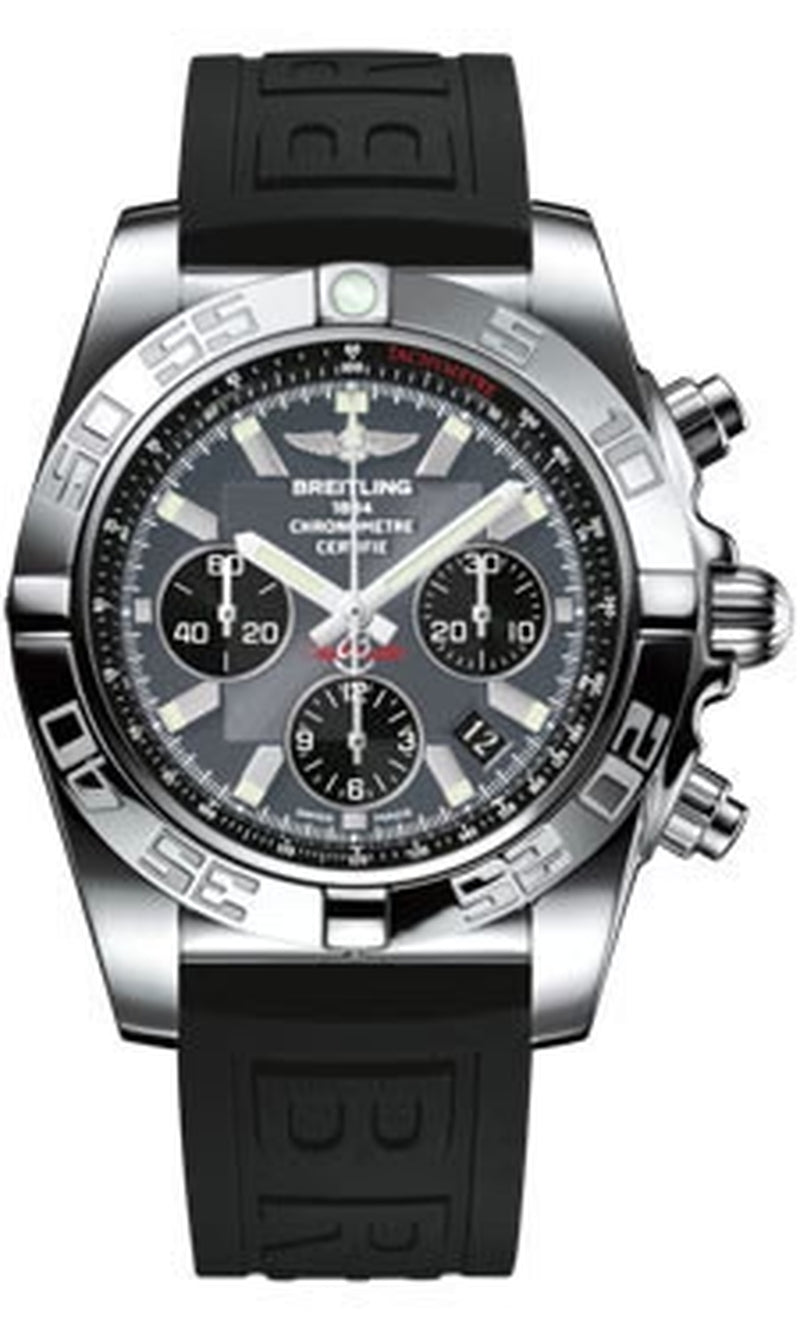 '- Chronomat 44 Steel Polished Bezel - Diver Pro III Strap