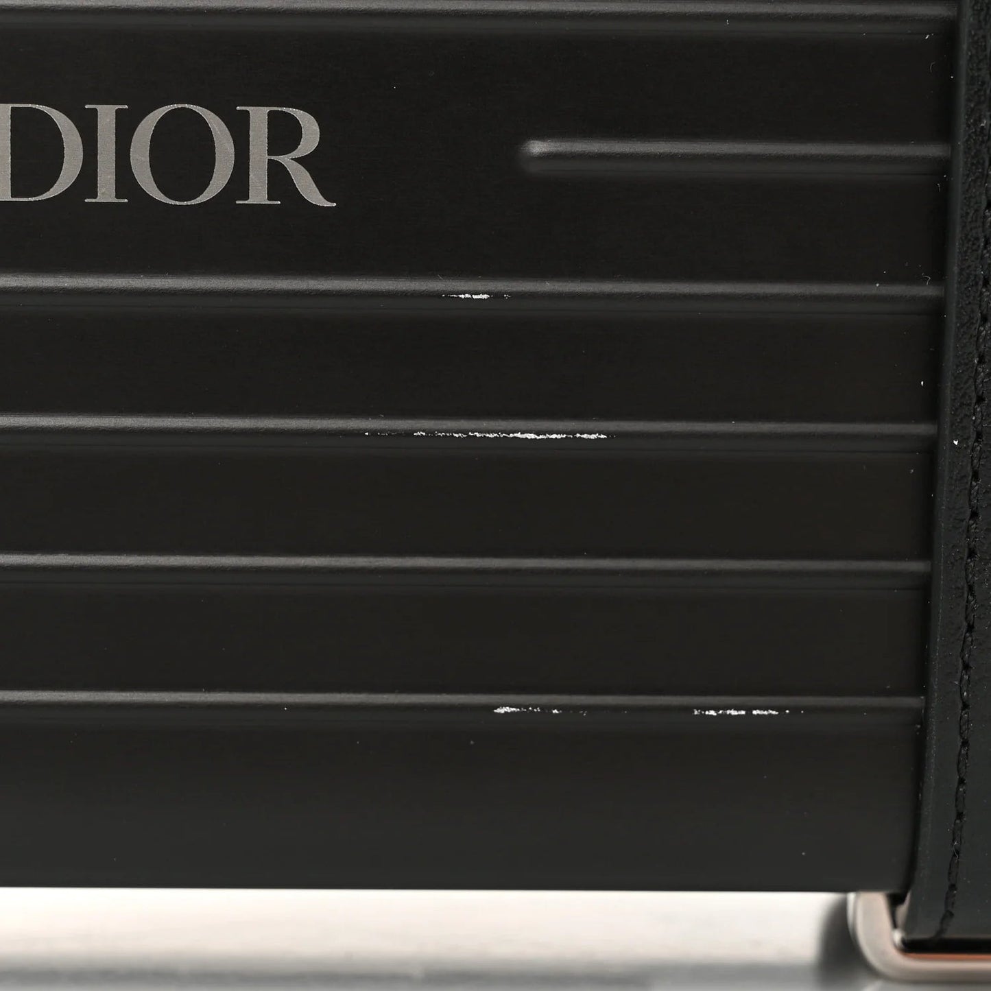 X RIMOWA Aluminum Personal Clutch on Strap Black