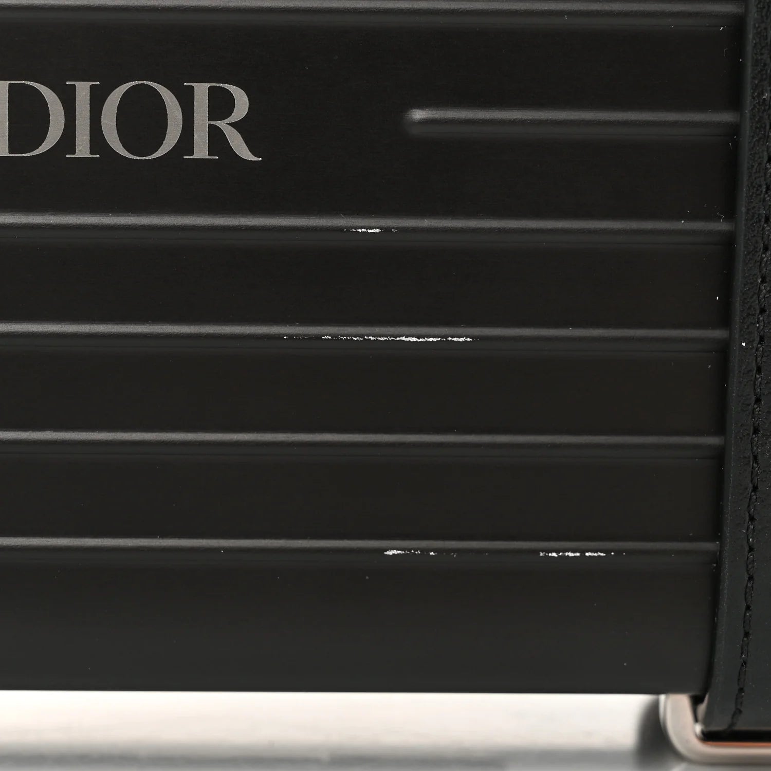 X RIMOWA Aluminum Personal Clutch on Strap Black