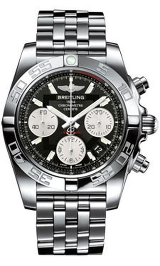 '- Chronomat 41 Steel Polished Bezel - Pilot Bracelet