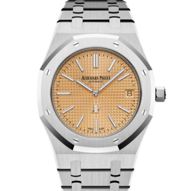 Audemars Piguet Royal Oak 39mm Pink Gold Salmon Dial White Gold Bracelet 15202BC.OO.1240BC.01