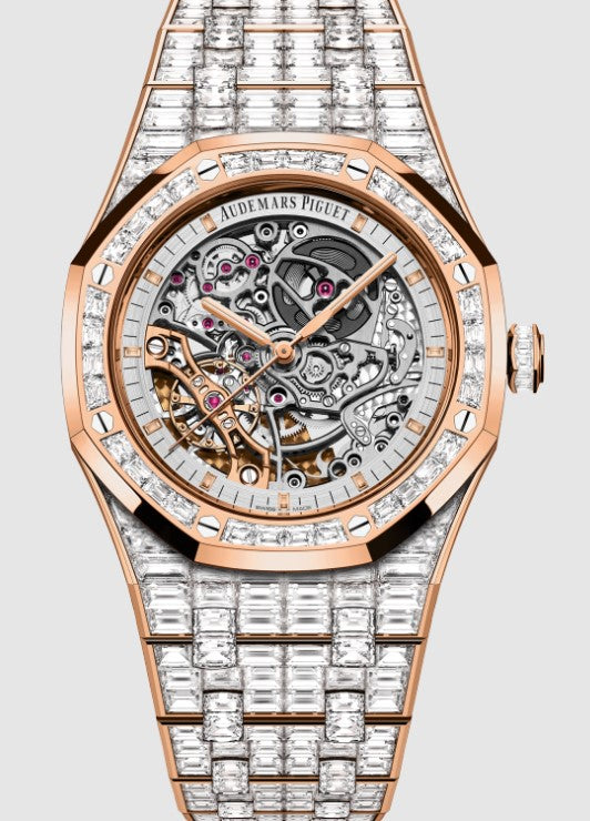 AUDEMARS PIGUET ROYAL OAK FROSTED GOLD DOUBLE BALANCE WHEEL OPENWORKED | 15417OR.ZZ.1267OR.01.A