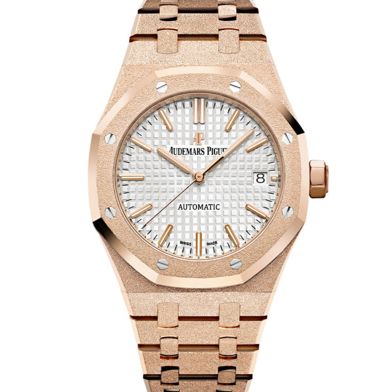 Audemars Piguet Royal Oak Frosted 37mm White Dial Rose Gold 15454OR.GG.1259OR.01