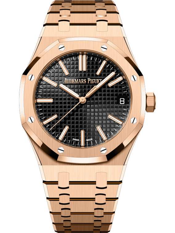 Audemars Piguet Royal Oak 15510OR.OO.D002CR.04, 18K Rose Gold, Black Index Dial, 41mm