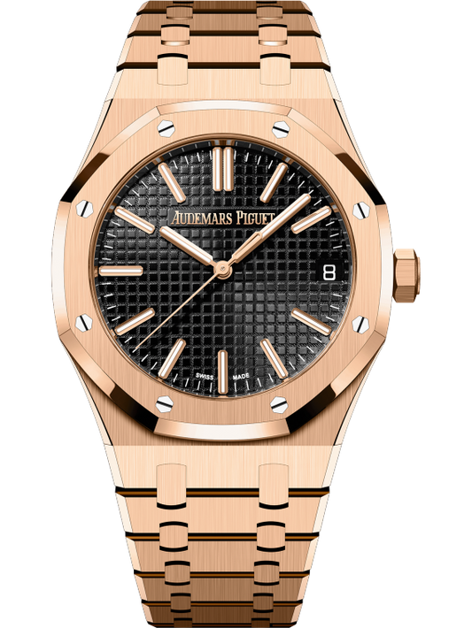 Audemars Piguet Royal Oak 15510OR.OO.D002CR.04, 18K Rose Gold, Black Index Dial, 41mm