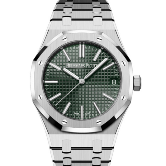 Audemars Piguet Grande Tapisserie Royal Oak 41mm Khaki Green Dial Stainless Steel 15510ST.OO.1320ST.09
