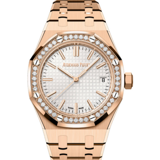 Audemars Piguet Royal Oak 37mm Silver-Toned Dial Rose Gold 50th Anniversary 15551OR.ZZ.1356OR.01
