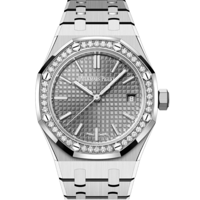 Audemars Piguet Royal Oak 37mm Grey Dial Stainless Steel Bracelet 50th Anniversary 15551ST.ZZ.1356ST.03