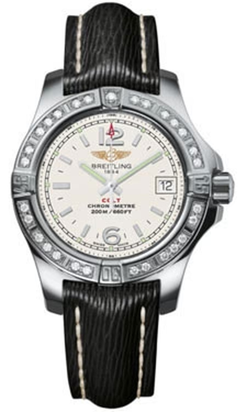 '- Colt Lady Diamond Bezel - Sahara Leather Strap