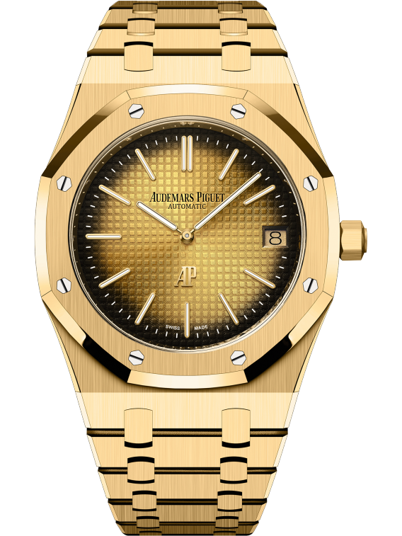 Audemars Piguet Royal Oak Jumbo Extra-Thin 39mm Yellow Gold Smoked Yellow Dial 16202BA.OO.1240BA.02