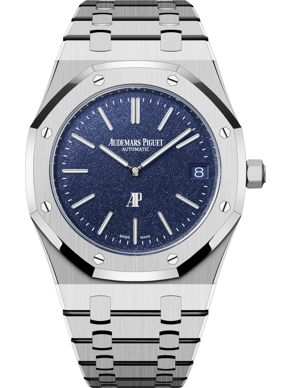 Audemars Piguet Royal Oak "Jumbo" Extra-Thin 39mm White Gold Grainy Blue Dial 16202BC.OO.1240BC.02