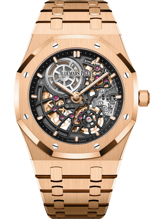 Audemars Piguet Royal Oak 16204OR.OO.1240OR.03 Openworked 'Jumbo' Extra-Thin Rose Gold