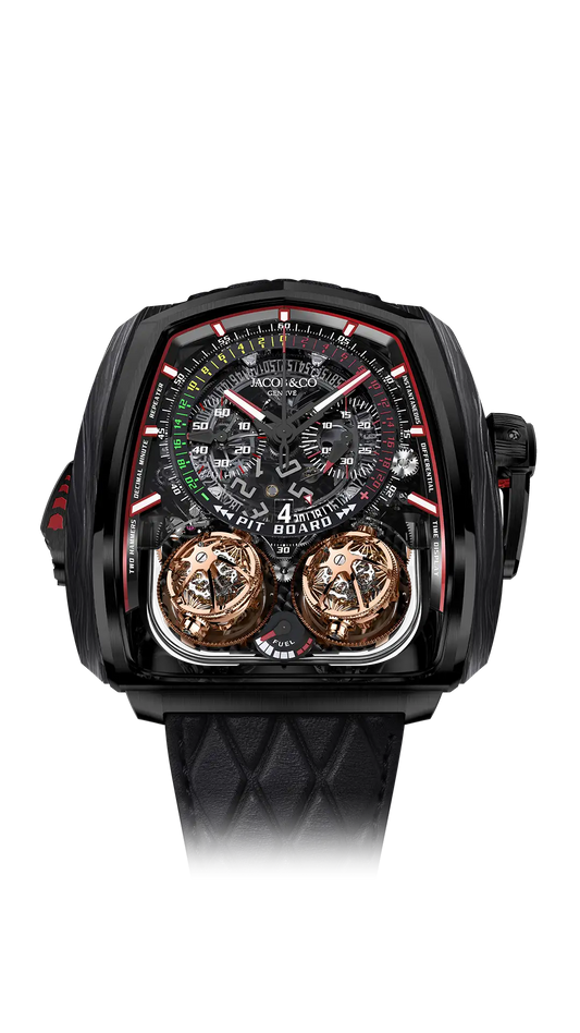 Twin Turbo Furious |  Black DLC Titanium and Carbon Fiber Jacob & Co.