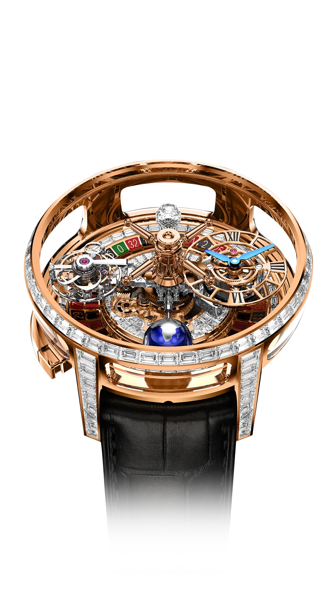 Astronomia Casino |  Rose Gold Baguette Jacob & Co.