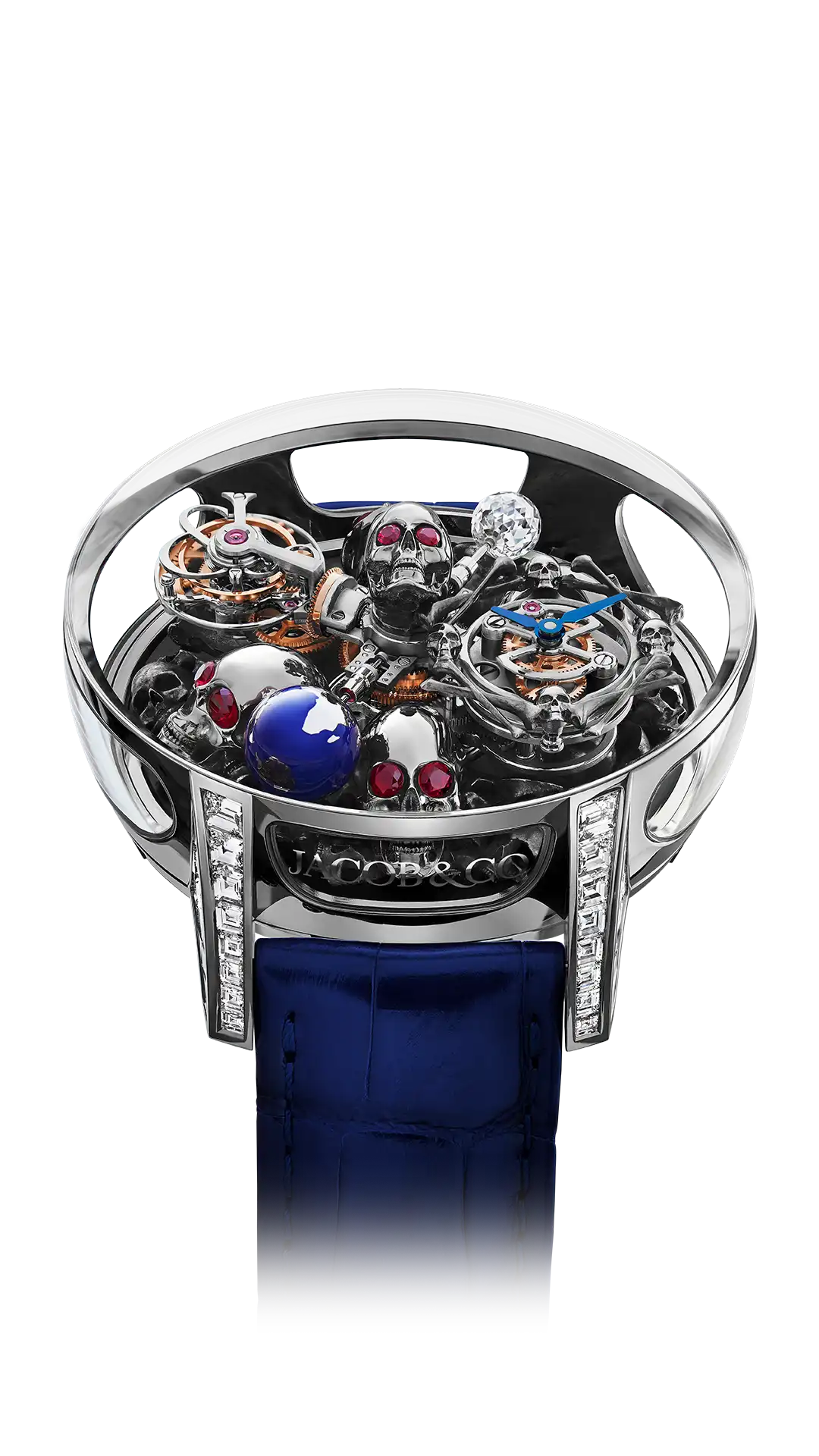 Astronomia Art |  4 Skulls (White Gold, Baguette) Jacob & Co.