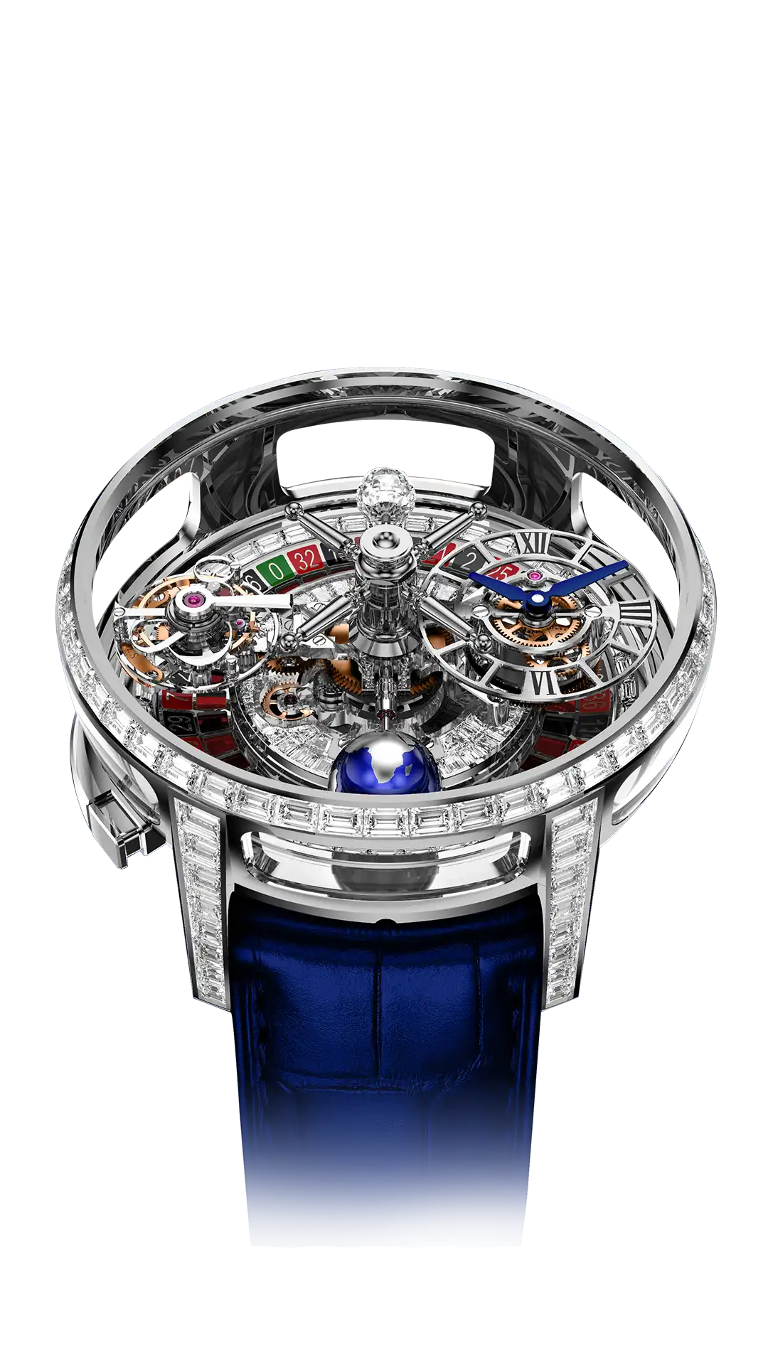 Astronomia Casino |  White Gold Baguette Jacob & Co.