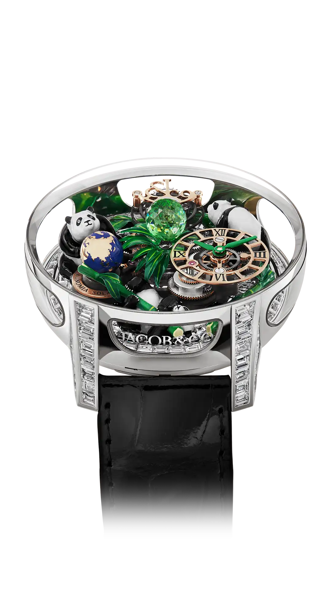 Astronomia Art |  Panda (White Gold, Baguette) Jacob & Co.