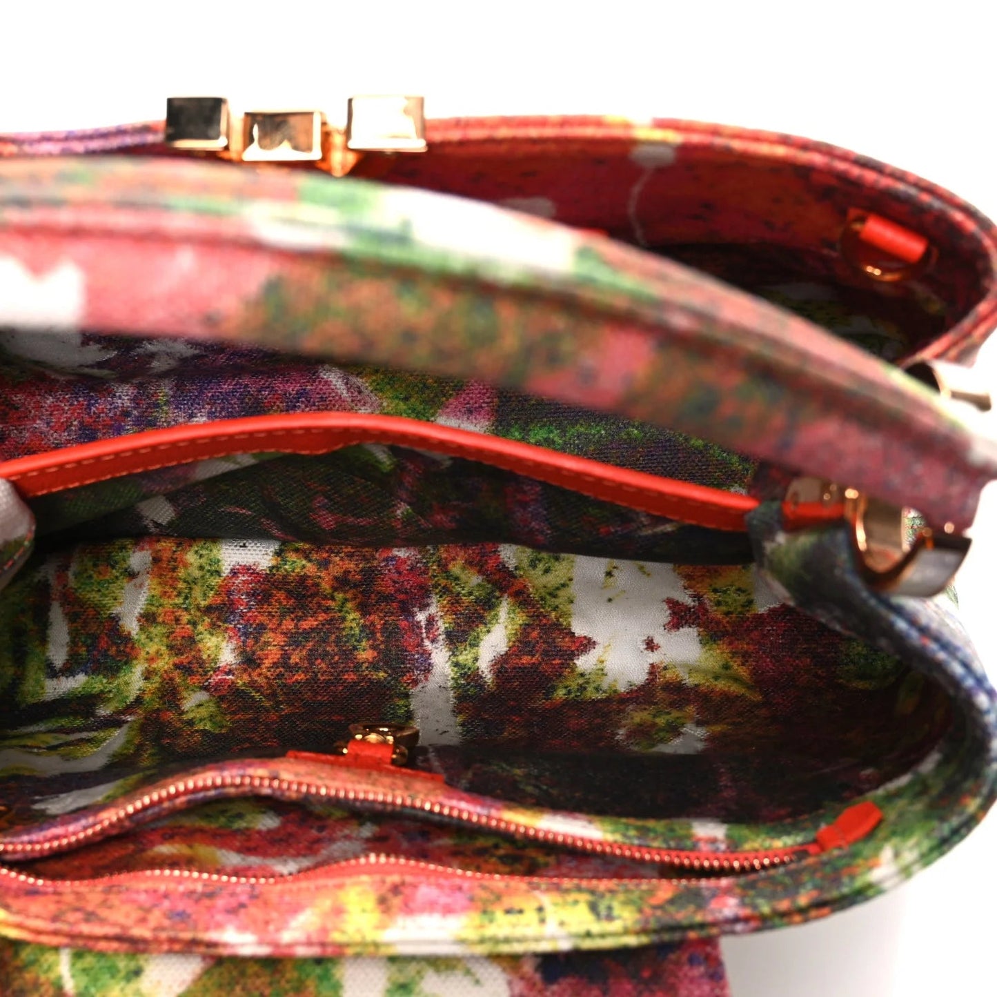 X SAM FELLS Canvas Embroidered Arty Capucines PM Multicolor